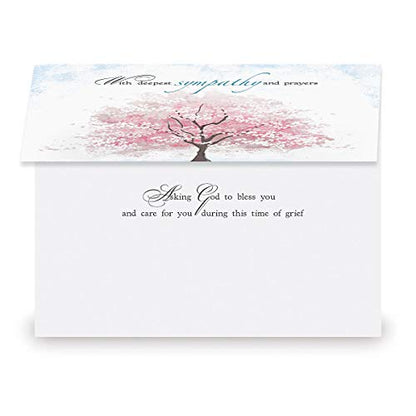 Current Condonlences Greeting Cards | Sympathy Comfort Faith, 8 Count, 4 Designs, 5" x 7" Folded, Scripture Inside, Envelopes Included, Value Pack - color: Comfort Faith