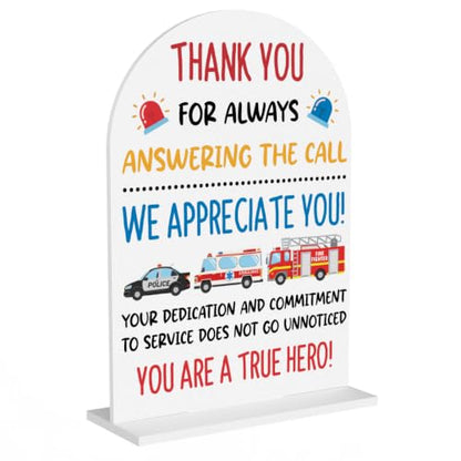 First Responders Appreciation Sign We Appreciate You Decorations 1972 - color: Appreciate