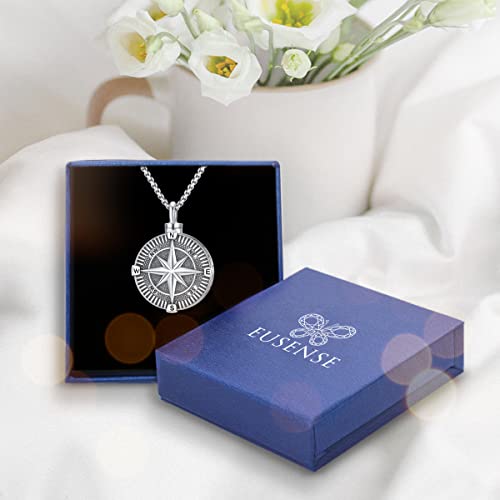 Compass Necklace for Women Men 925 Sterling Silver Pendant Urn Necklaces for Ashes Picture Locket Necklace Anchor Necklace Viking Necklace Crystals CZ Moonstone Abalone Shell Turquoise Compass Jewelry - color: T-L-Compass Urn Necklace, style: Urn Necklace