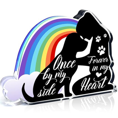 Pet Sympathy Gifts, Condolences Gifts for Pet Loss Remembrance, Sympathy Gifts for Loss of Dog, Condolences Gift for Remembrance, Bereavement Gift for Loss Pet, Pet Memorial Acrylic Rainbow Bridge - style: 045