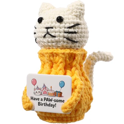 Cute Crochet Cat Birthday Gifts for Teen Girls - color: Cat - Birthday