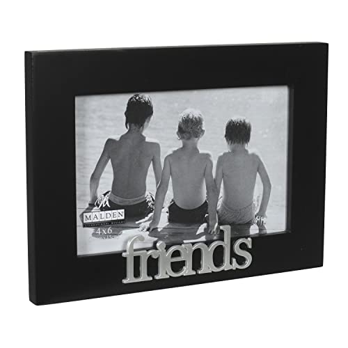 Malden International Designs Friends Expressions Picture Frame, 4x6, Black - style: Friends