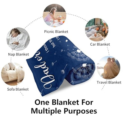 Ships Next Day, Custom Memorial Sympathy Gifts for Loss of Mom Dad Grandma Grandpa - Printed in USA, Hugs from Heaven Flannel Blanket, in Memory of Gifts, Condolence Bereavement Remembrance Gifts - size: customize now
