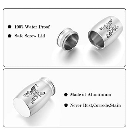 3 Inches Small Aluminum Keepsake Cremation Urn Butterfly Mini Cremation Urns for Ashes Aluminum Small Memorial Ashes Holder