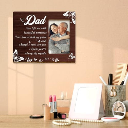 JANLAN Memorial Gifts for Loss of Dad,Father Memorial Picture Frame,Bereavement Gift,Sympathy Gifts for Loss of Daddy,Dad I Know You're Always by Myside Photo Frame - style: Loss of Dad-3