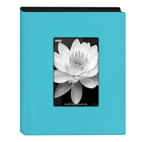 Pioneer Photo Albums - KZ-46/AQ KZ-46 Aqua Blue Mini Frame Cover Photo Album, 4" x 6" - color: Aqua Blue
