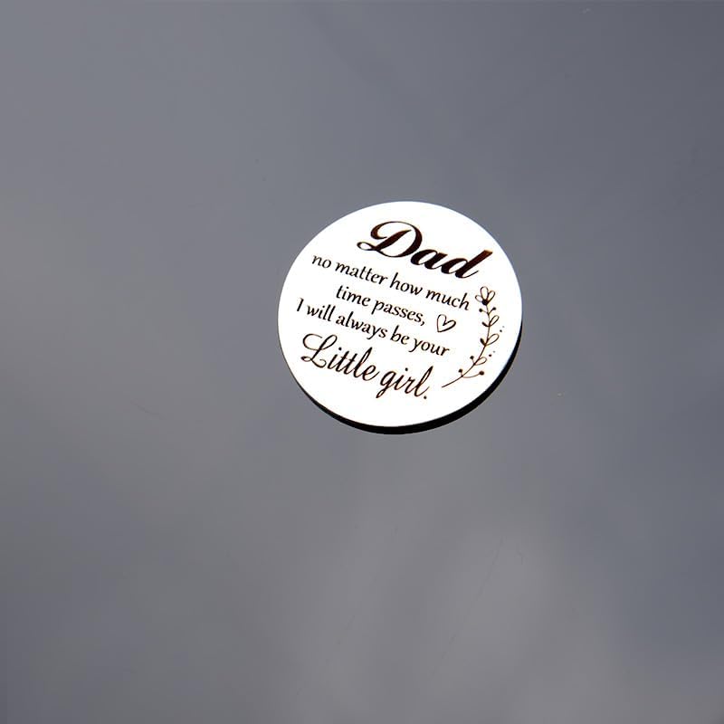 Pocket Hug Token for Women Men Him Birthday Inspirational Gifts for Daughter Friend Long Distance Gifts for Wife Mom - color: Dad Little Girl