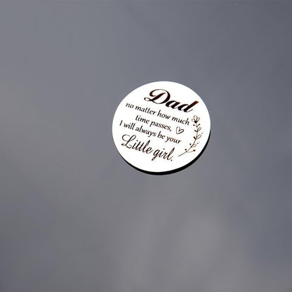 Pocket Hug Token for Women Men Him Birthday Inspirational Gifts for Daughter Friend Long Distance Gifts for Wife Mom - color: Dad Little Girl
