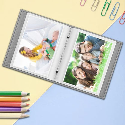 Fintie Photo Album 4x6 Photos - 52 Pockets Small Wallet Albums For Family - color: Flower Fantasy