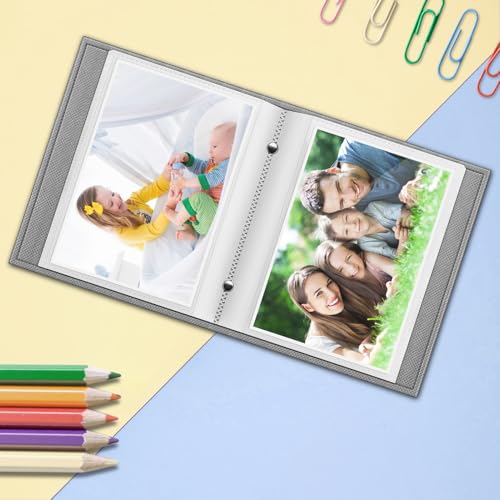 Fintie Photo Album 4x6 Photos - 52 Pockets Small Wallet Albums For Family - color: Colorful Stars