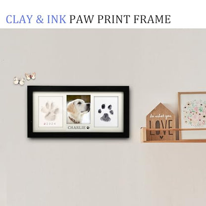 MYPAWLETS Paw Print Frame Kit,Dog/Cat Pawprints Keepsake,Black - color: Black