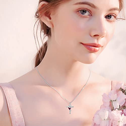 Cross Urn Necklace for Ashes 925 Sterling Silver Cremation Jewelry with Funnel Filler Kit Ashes Necklace for Human Women Girl Pets - color: A_Purple Butterfly Urn Necklace, style: Non-personalized