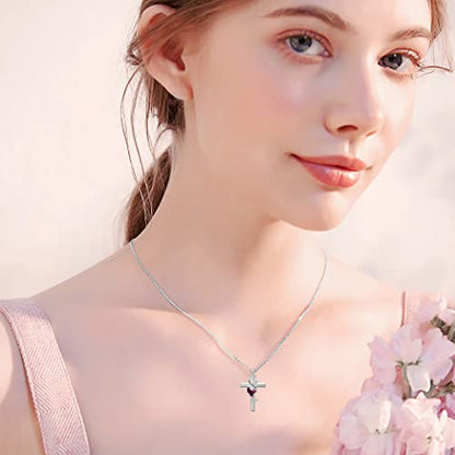Cross Urn Necklace for Ashes 925 Sterling Silver Cremation Jewelry with Funnel Filler Kit Ashes Necklace for Human Women Girl Pets - color: A_Purple Butterfly Urn Necklace, style: Non-personalized