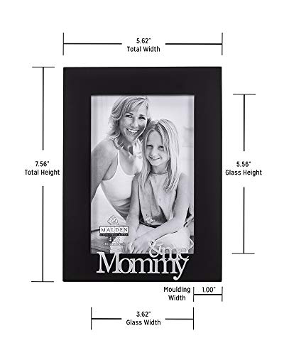 Malden International Designs Mommy and Me Expressions Picture Frame, 4x6, Black - style: Mommy and Me