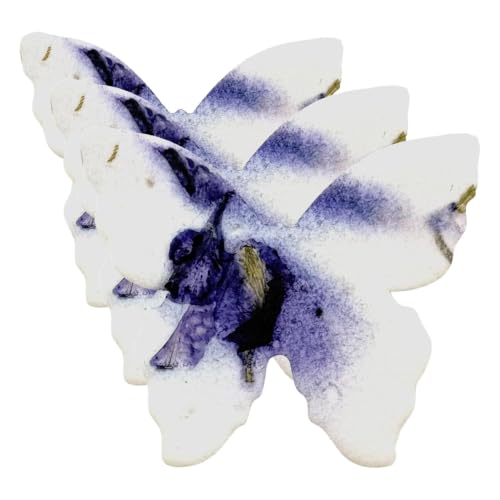 50pcs Small (1.8" h x 1.5" w) Purple Butterfly Seed Paper – Writable & Plantable Wildflower, Mom's Gift for Birthday, Use for Wedding, Baby Shower, & Party Favors (Pack of 3) - color: Purple Butterfly, size: Small (Pack of 3)