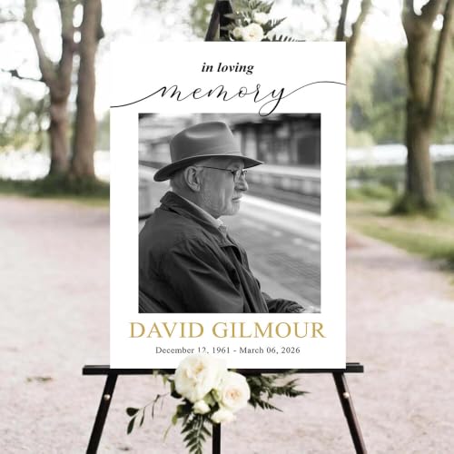 Personalized Celebration of Life Yard Sign, Funeral Welcome Decoration, Custom Memorial Lawn Sign for Outdoor Ceremony, Elegant Tribute Keepsake for Family, Friends and Loved Ones #9 - color: Version 9