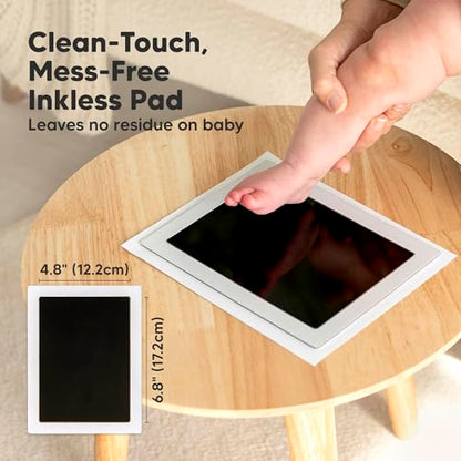 1pk Inkless Baby Hand and Footprint Kit, Mess Free Ink Pad (Jet Black, J) | Jumbo Size, Newborn Keepsake, Dog Nose, Paw Print Kit, Clean Touch Ink Pads, Baby Handprints Footprints Kit, New Mom Gifts - color: Jet Black, size: 1-Pack, Jumbo 4.8" x 6.8"