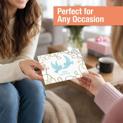 Current Greeting Cards with Matching Envelope Seals | Deluxe Foil, 20 Count, 5 x 7 Folded, All Occassion Card Value Pack, With Envelopes - color: Deluxe