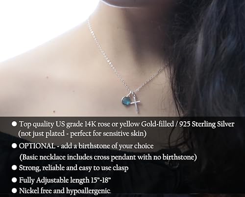 Be Wished Loss of a Mother Sympathy Gifts, Handmade Necklace with Meaningful Message, Ready to Give Jewelry - style: Cross Necklace
