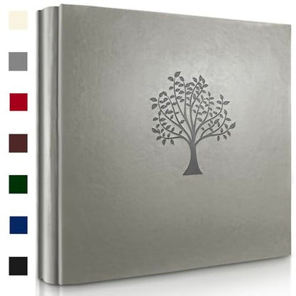 Photo Album 4x6 600 Pockets Photos, Large Capacity Leather Cover Photo Book | Slip-In Horizontal & Vertical Pockets Acid-Free Waterproof Picture Albums Great for Family Baby Wedding Holiday & Anniversary - color: Gray