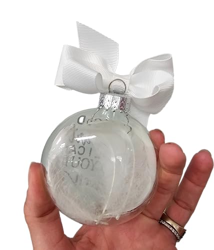 Memorial Gift Funeral Heaven Christmas Ornament Miscarriage Baby Loss Angel Wings in Loving Memory