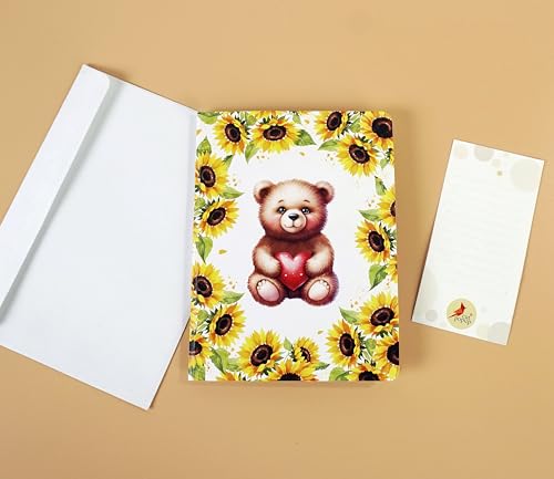CUTPOPUP Get Well Card with Envelope, Pop Up Get Well Soon for Women Men Kids After Surgery (Sunflower and Bear) SD254US - color: Getwellsoon Sunflower-6x8in