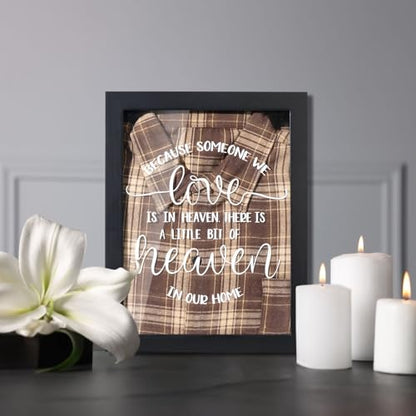 Condolences Clothing Display Case Frame, Memorial Gifts for Loss of Dad | Bereavement Grief Remembrance Sympathy Gifts for loss of Father Loved One Mother Son, Celebration of Life, Black - color: Black