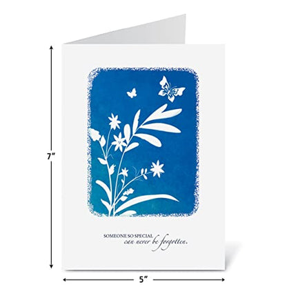 Current Impressions Sympathy Greeting Cards - Set of 8 (4 Designs), Large 5" x 7", Sympathy Cards with Sentiments Inside, White Envelopes includes - color: Impressions