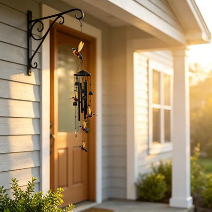 Wind Chimes for Outside, Hummingbird Garden Windchimes Memorial Windchimes - color: Hummingbird Wind Chimes