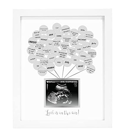 Pearhead Baby Shower Signature Guest Book Photo Frame with Balloon Stickers - style: Balloon Guest Book Frame