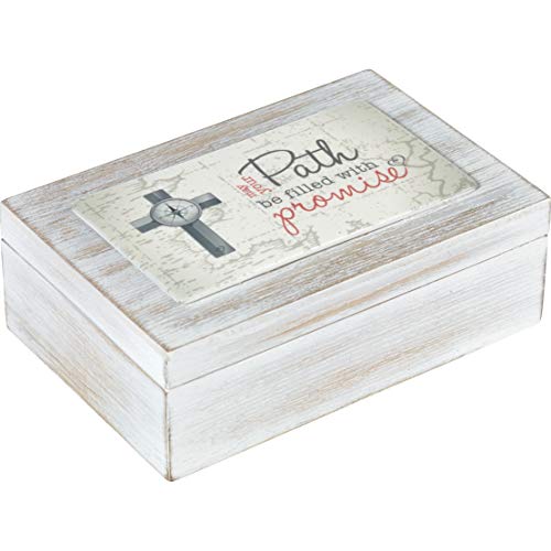 Precious Moments 192105 May Your Path Be Filled with Promise Wood and Resin Music Box