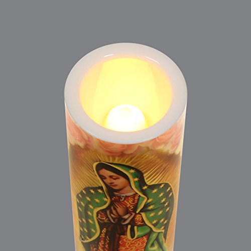 Our Lady of Guadalupe, LED Flameless Devotional Prayer Candle