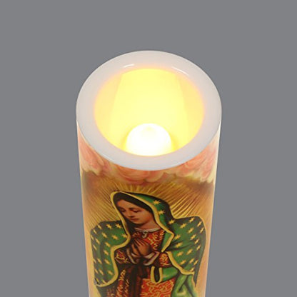 Our Lady of Guadalupe, LED Flameless Devotional Prayer Candle