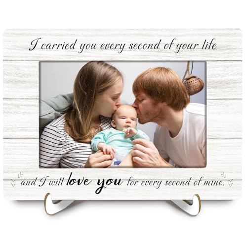Miscarriage Memorial 4x6 Picture Frame, Loss of Baby Memorial Sympathy Gifts Photo Frame for Mom, I Carried You Every Second of Your Life Wall and Tabletop Display Picture Photo Frames - color: baby02