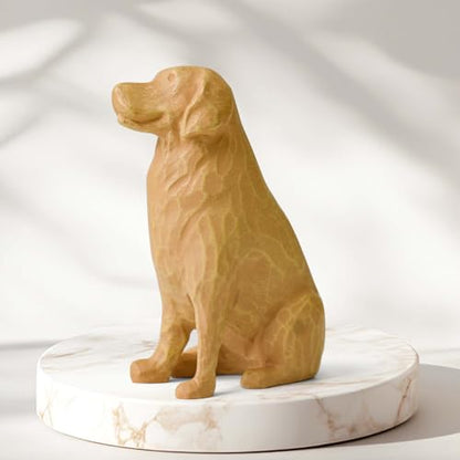 Lnrkai Golden Retriever Statue Gifts, Dog Memorial Gifts, Golden Retriever Decor for Bookshelf, Fireplace, Bedside Table - style: Golden retriever