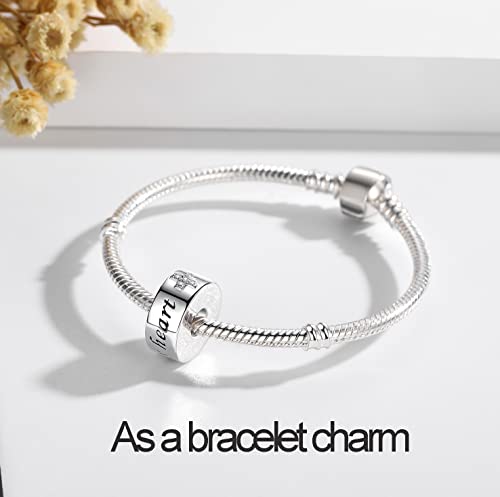 S925 Sterling Silver Urn Charm for Ashes for Women fit Pandora Bracelet and Necklace Jewelry, Memorial Keepsake Gifts Jewelry - style: barrel design