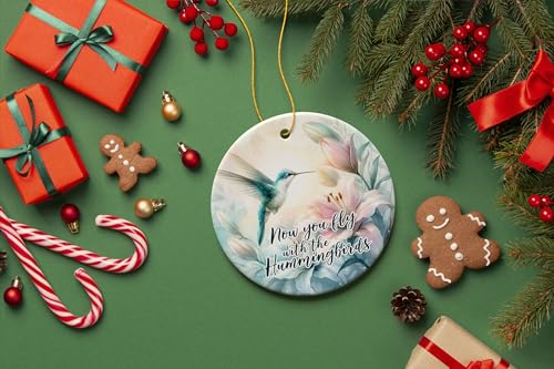 Ethereal Fly with The Hummingbirds Ornament, Remembrance Gift - color: Ethereal Fly With the Hummingbirds Ornament, Remembrance Gift
