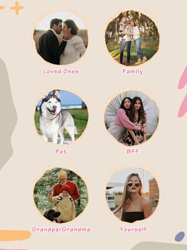 Custom Photo Locket Necklace Women Personalized Text Birth Flower Necklace that Hold Picture Stainless Steel Memorial Jewelry for Mothers Day Christmas - color: Golden