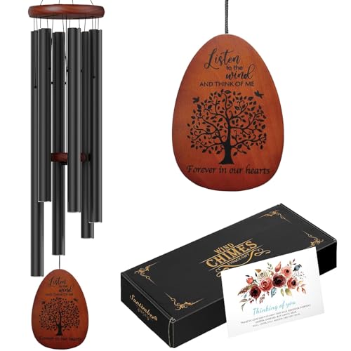 Suntimber Tree of Life Sympathy Memorial Wind Chimes for Loss of Loved One | 35" Windchimes outside in Memory of a Loved One,Bereavement Sympathy Gifts for Condolence,Funeral,Outdoor Clearance - size: 35" Tree of Life