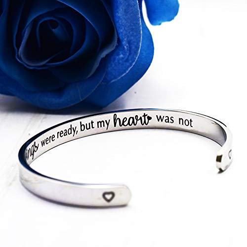 LParkin Memorial Bracelets Your Wings were Ready But My Heart was Not Pet Dog Cat Remembrance Gifts Memorial Gifts for Loss of Mother Commemorative Jewelry