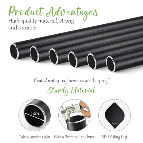 50" Extra Large Wind Chimes for Outside, Big Deep Tone Unique WindChimes Outdoor Gifts for Mom/Women/Men, House Warming Gifts New Home graden Hanging Decor (Black)