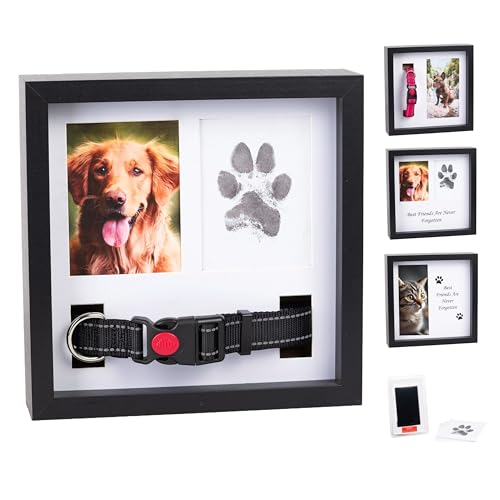 OtterPets Paw Print Kit for Dogs 9x9, 4 customizable displays (Black) - color: Black