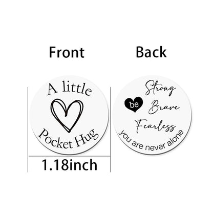 Pocket Tokens Inspirational Gifts for Women Men Daughter Son Encouragement Motivational Gift for Best Friends Family Be Strong Be Brave Be Fearless Pocket Hug Token Keychain for Girls Boys - color: Be Strong Brave Fearless