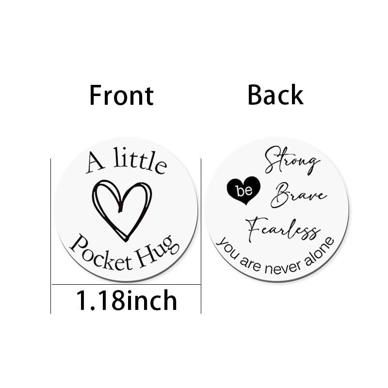 Pocket Tokens Inspirational Gifts for Women Men Daughter Son Encouragement Motivational Gift for Best Friends Family Be Strong Be Brave Be Fearless Pocket Hug Token Keychain for Girls Boys - color: Be Strong Brave Fearless