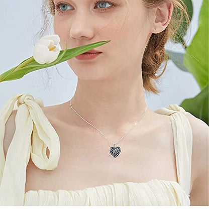 Dorunmo Locket Necklace 925 Sterling Silver Pictures Photo Keep Someone Near to You Custom Lockets Mother's Day Jewelry Personalized Photo Locket Gifts - color: A-Rose, style: Locket Only