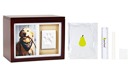 Pearhead Pet Memory Box & Urn - Solid Wood, Espresso Finish, Collars - color: Espresso