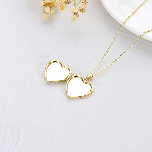 SOULMEET Personalized Silver Locket Necklace That Holds Pictures Photo Keep Someone Near to You, Memorial Custom Lockets Necklaces Letters Engraving for His Her - color: A2-Gold plated sunflower-Yellow, style: Locket Necklace Only