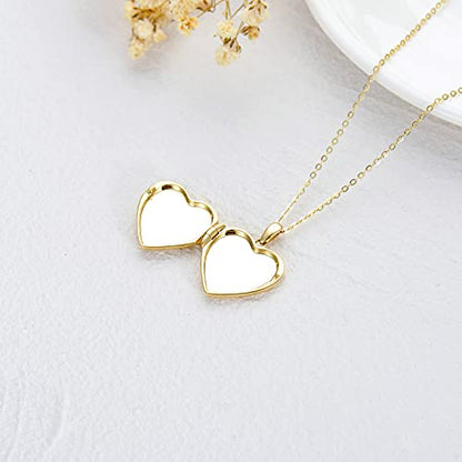 SOULMEET Personalized Silver Locket Necklace That Holds Pictures Photo Keep Someone Near to You, Memorial Custom Lockets Necklaces Letters Engraving for His Her - color: A2-Gold plated sunflower-Yellow, style: Locket Necklace Only