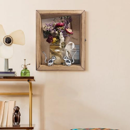 Small Shadow Box Frame 8x10 with Real Glass,Carbonized - color: Wood, size: 8*10