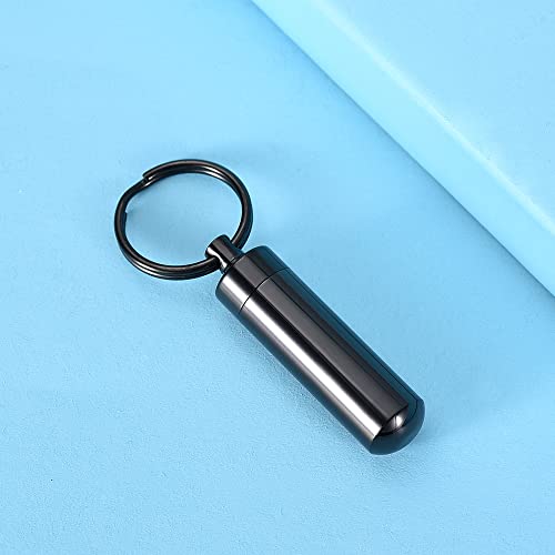 RIPFEVURN 3 Pack Cremation Jewelry Cylinder Urn Keychain for Ashes for Women Men Memorial Keepsake Pendant